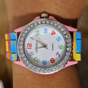 COPY - Very Beautiful Silicone Geneva Wristwatch | Needs Battery | NWOT